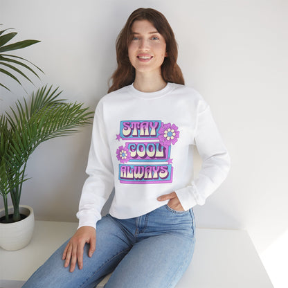 Stay Cool Always Unisex Crewneck Sweatshirt - Fun & Cozy Style