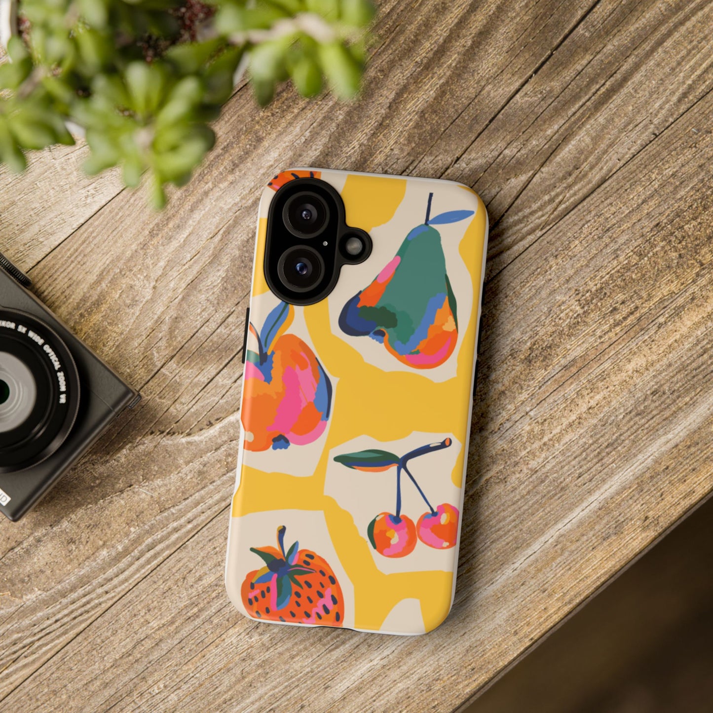 Fruity Vibe Tough Phone Case - Colorful Fruit Design