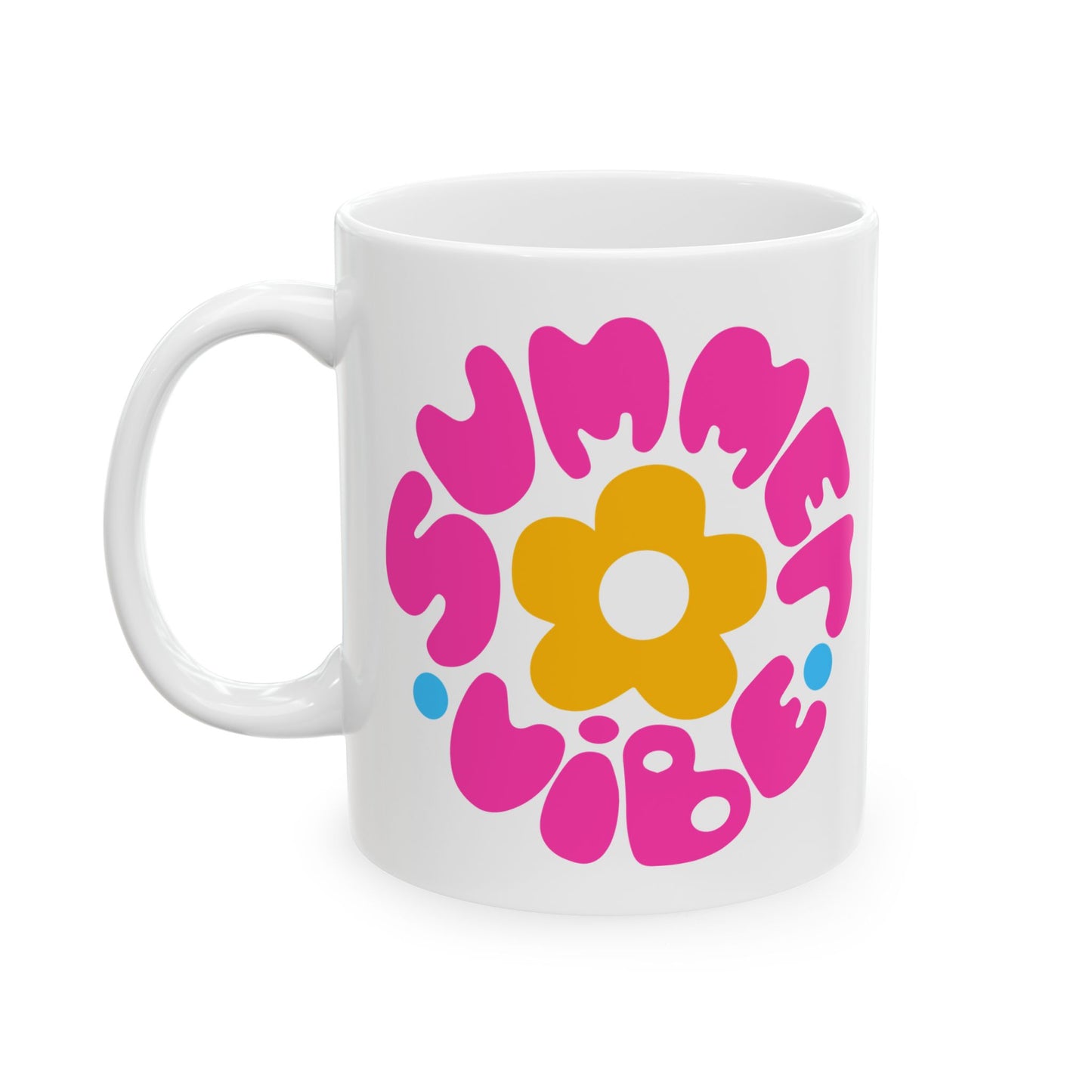 Colorful Floral Ceramic Mug - Perfect for Coffee Lovers