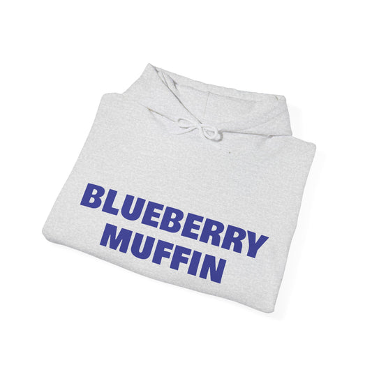 Blueberry Muffin Unisex Hooded Sweatshirt - Cozy Casual Wear for Food Lovers