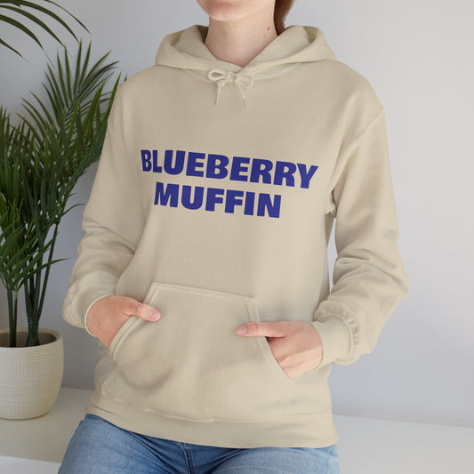 Blueberry Muffin Unisex Hooded Sweatshirt - Cozy Casual Wear for Food Lovers