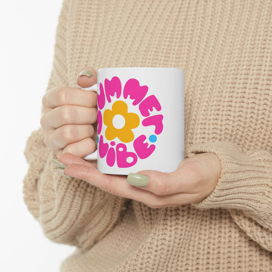 Colorful Floral Ceramic Mug - Perfect for Coffee Lovers