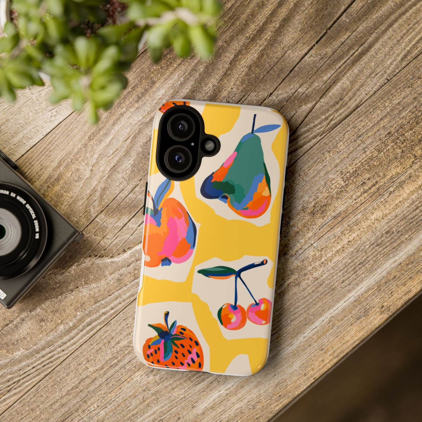 Fruity Vibe Tough Phone Case - Colorful Fruit Design