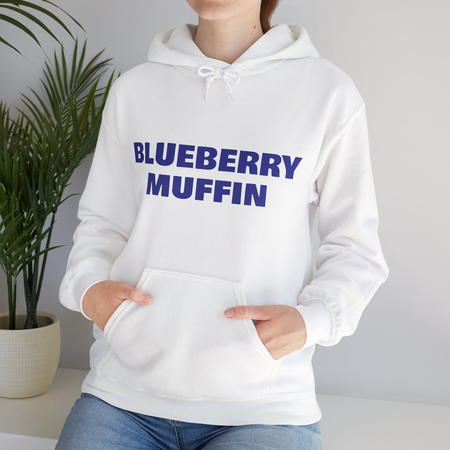 Blueberry Muffin Unisex Hooded Sweatshirt - Cozy Casual Wear for Food Lovers